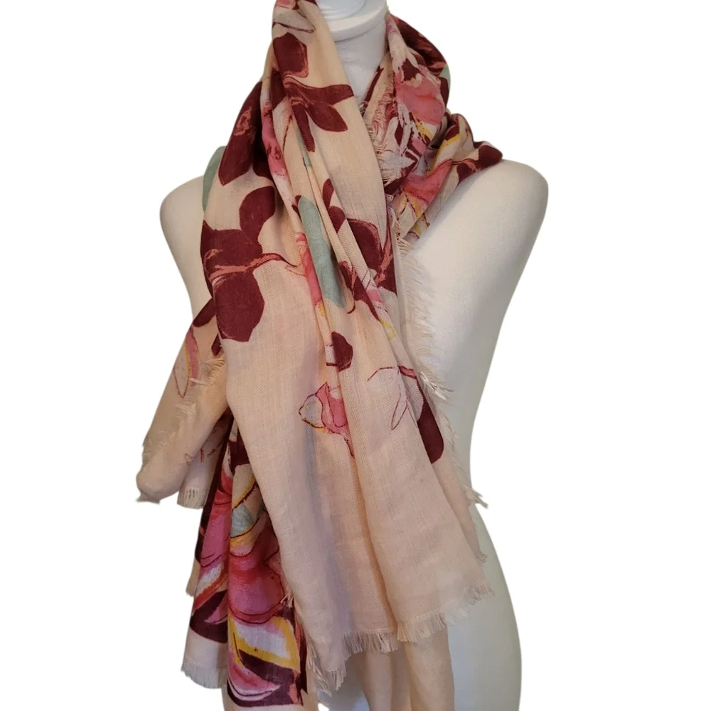 Floral Lightweight Scarf